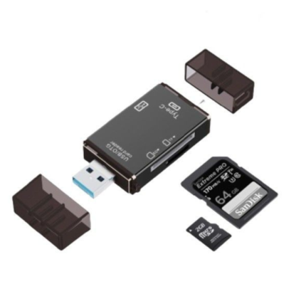 USB Card Reader / OTG Type C & USB & Micro Mikuso CRD-010 (6in1)