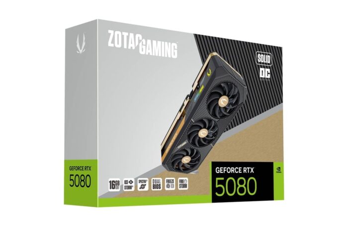 RTX5080 16GB GDDR7 Zotac Solid OC-8