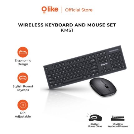 Keyboard & Mouse Wireless Olike KMS1