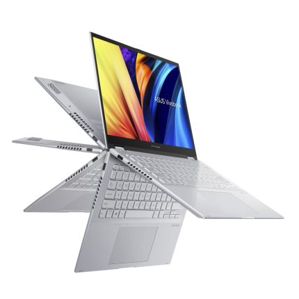 Asus Vivobook S 14 Flip TN3402QA-VIPS752 Touch 2in1 - Cool Silver [Ryzen 7 5800H-8GB-SSD 512GB]