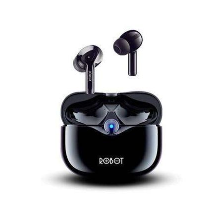 Earphone Bluetooth Wireless TWS Robot T30 Airbuds - Black