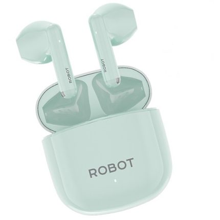 Earphone Bluetooth TWS Robot T60 - Light Blue