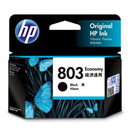 HP 803 Economy Black Original Ink / Tinta Cartridge