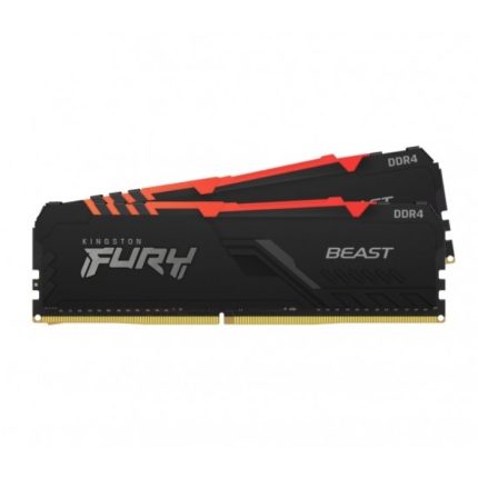 RAM PC Kingston Fury Beast RGB DDR4 16GB (2x8GB) 3600MHz