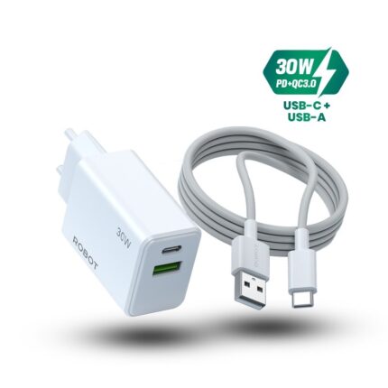 USB Adapter Robot RT-P30 Fast Charging 30W 3A
