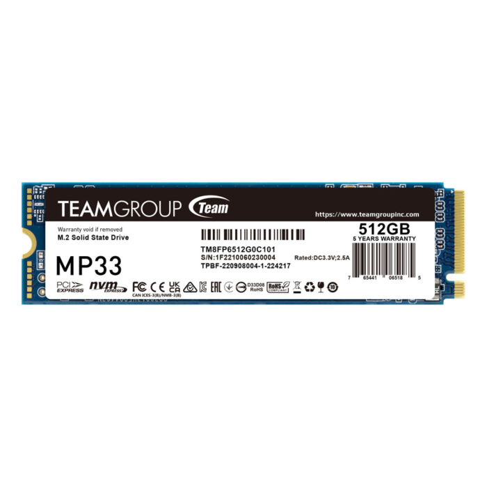SSD m.2 NVMe 512GB Team MP33