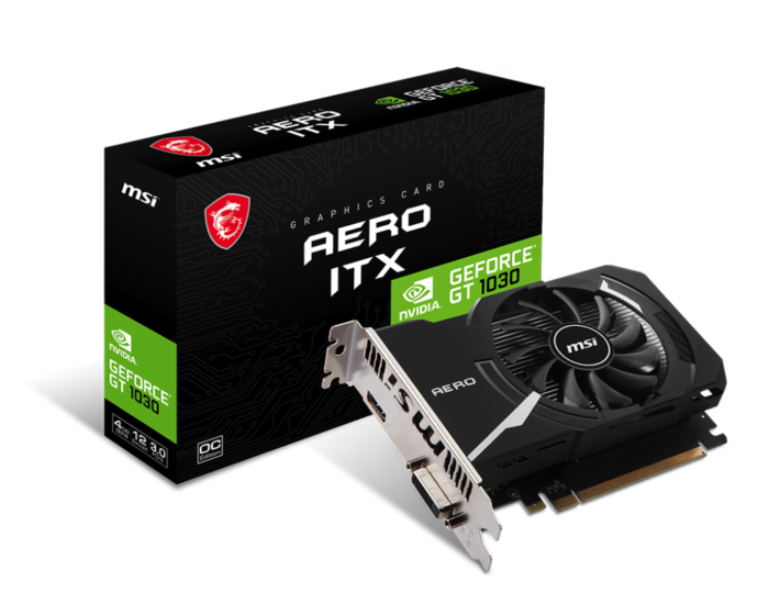 GT1030 4GB DDR4 MSI AERO ITX 4GD4