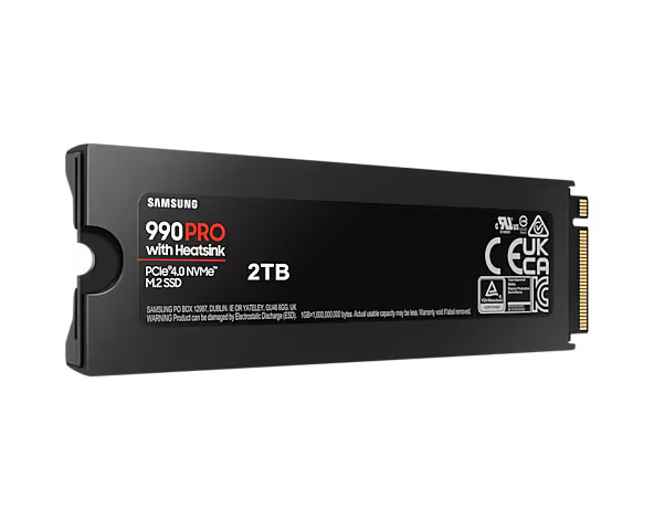 SSD NVMe 2TB Samsung PRO 990 with HeadSink