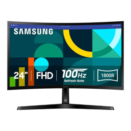 Monitor Samsung LED LS24D366 Curved 1800R 24" 100Hz