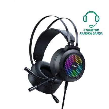 Headset Wired Robot RH-G30 3.5mm RGB Light