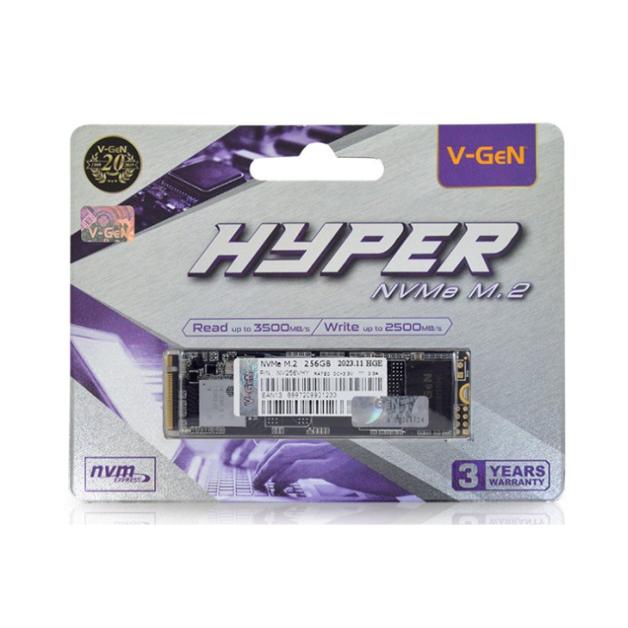 Vgen Hyper Vgen Ssd 256gb SSD NVMe 256GB V-Gen Hyper 2280