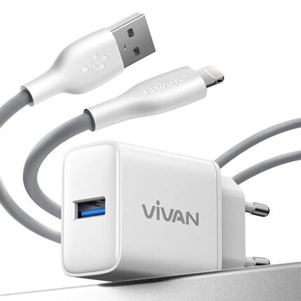 USB Adapter Vivan Power C18L Lightning 18W 3A