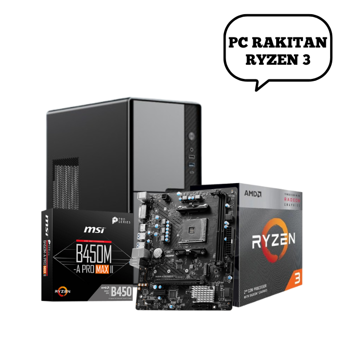 PC Rakitan AMD Ryzen 8GB/256GB W11+Microsoft Office 2021