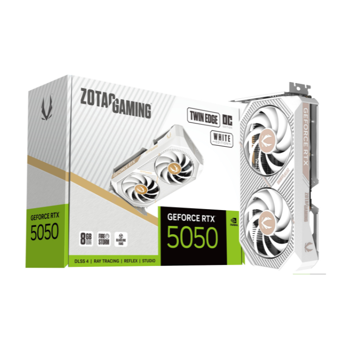 RTX 5050 - 8GB GDDR6 Zotac Twin Edge OC White Edition