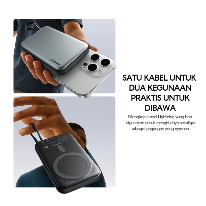 Powerbank Vivan W13C Wireless Charge PD 20W