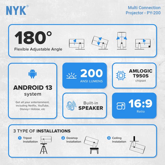 Projector NYK PY-200-6